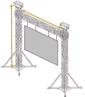 Système de scène mobile en aluminium de haute qualité pour événements, structure de scène et treillis portables en alliage d'aluminium à vendre