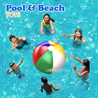 Ballons de plage gonflables personnalisés avec logo pour enfants, jouets de plage, jeux de piscine, ballon de plage classique arc-en-ciel, jouet de fête