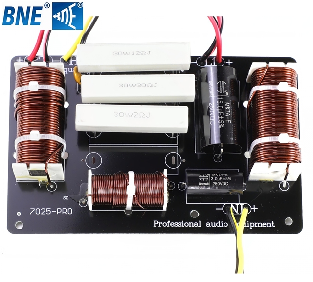 OEM Double 15 Inch 7025PRO 3 Way 1300W Dual 15'' Speaker Crossover Network for Loudspeaker Woofer and Tweeter Protection Module