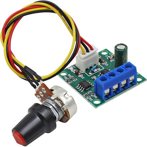 Contrôleur de vitesse de moteur DC 1.8V 3.7V 5V 6V 9V 12V, carte de contrôle PWM 2A avec fusible - Product Image 3