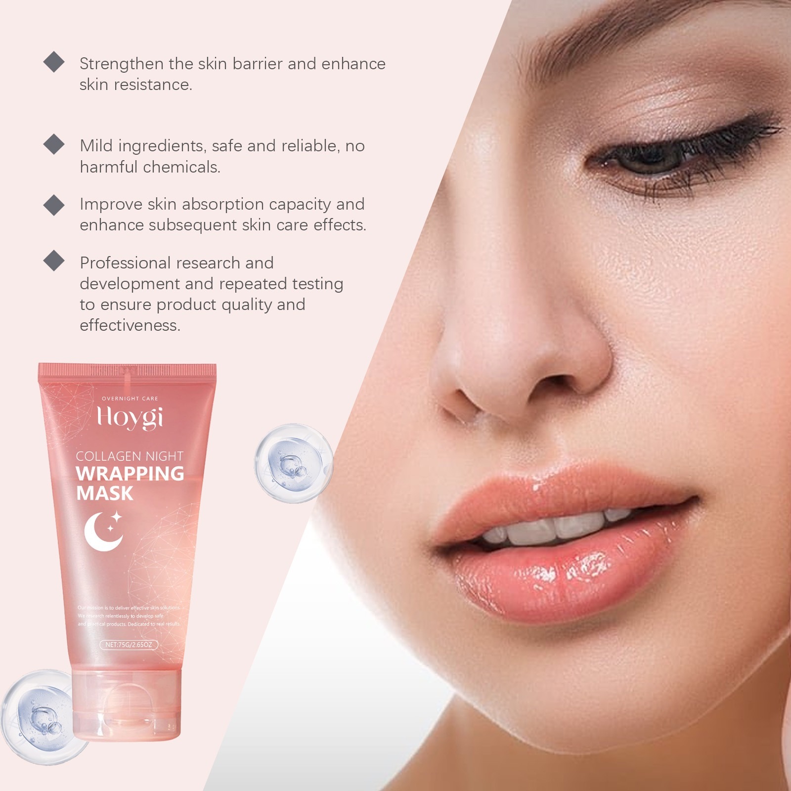 Collagen Night Wrapping Mask Peel-Off Overnight Face Mask