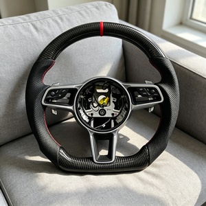 Volant en fibre de carbone à <span class=keywords><strong>prix</strong></span> super réduit pour <span class=keywords><strong>Porsche</strong></span> Panamera Cayenne Macan Taycan Cayman Boxster <span class=keywords><strong>Carrera</strong></span> 997 911 991 718 - Product Image 4