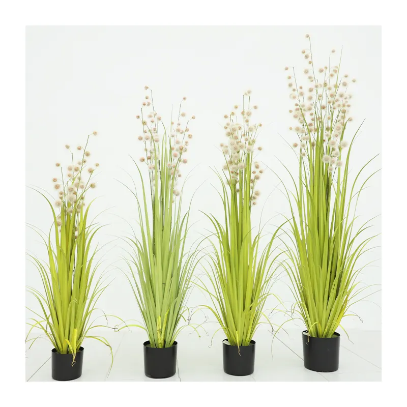 Hot Selling Hoge Kwaliteit Indoor Decoratieve Kunstmatige Tall Paardestaart Bladplanten Faux Ui Gras In Pot