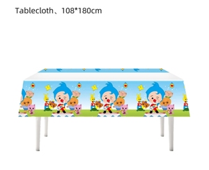 Decorazioni per Feste a Tema Circo e Clown, Set di Stoviglie con Piatti, Bicchieri, Tovaglioli e Tovaglia per Baby Shower e Feste di Compleanno per Bambini - Product Image 4