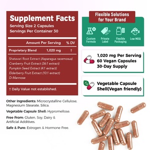 Chinaherbs Private Label <b>Menopause</b> Intimacy & Comfort Capsules Custom Formula Shatavari Cranberry Vegan Supplement Manufacturing - Product Image 6