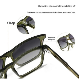 แว่นกันแดดแม่เหล็กสองระบบ MOOHE JY34207 รุ่นใหม่ เลนส์โพลาไรซ์แบบเต็มกรอบ ป้องกันแสงสีฟ้าและรังสียูวี ปรับแต่งได้ - Product Image 3