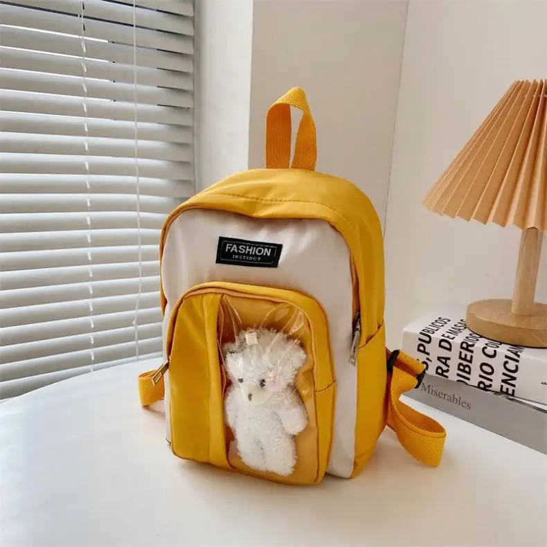 Borsa da viaggio per il tempo libero Loungefly Rhombus regalo per donna Pu 2023 nuova scuola primaria zainetto femminile simpatico orso zaino luce UY087