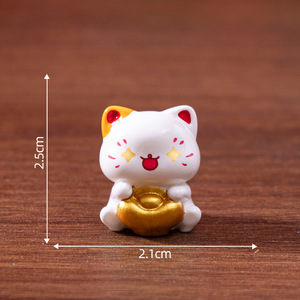 Figuras <span class=keywords><strong>de</strong></span> Gatos en Miniatura, Lindas Figuras <span class=keywords><strong>de</strong></span> Gato <span class=keywords><strong>de</strong></span> la Suerte <span class=keywords><strong>de</strong></span> Resina, Animales para Decoración <span class=keywords><strong>de</strong></span> Pasteles, Plantas y Automóviles - Product Image 6