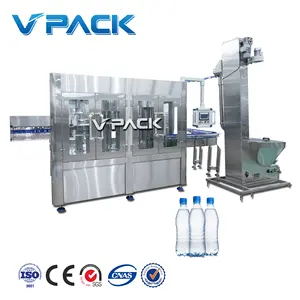 Small Factory Automatic 3IN1 Plastic Bottle Pure Mineral Drinking Water Liquid Filling Bottling Machine Production Line Turnkey