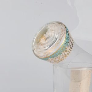 Atacado café turco copos conjunto copo de café de vidro personalizado com vidro 6pcs café e 6pcs cerâmica pires - Product Image 5