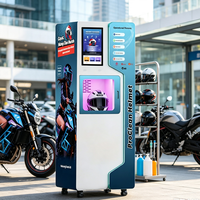 Distributeur automatique de nettoyage de casques avec paiement multi-mode et stérilisation