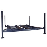 Ascenseur hydraulique de stationnement de voiture de garage de stationnement de double large de 4.5t 4 poteaux