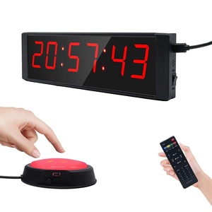 Chronomètre sportif LED en métal étanche pour <span class=keywords><strong>CrossFit</strong></span> en intérieur, avec alarme vocale, chronographe et fonctions intervalles multifonctionnelles - Product Image 1