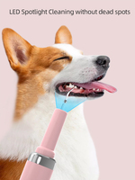Dernier modèle de nettoyeur dentaire ultrasonique portable pour animaux de compagnie, éliminateur de tartre et de plaque dentaire pour chiens, machine de blanchiment des dents pour chiens avec LED et 5 outils