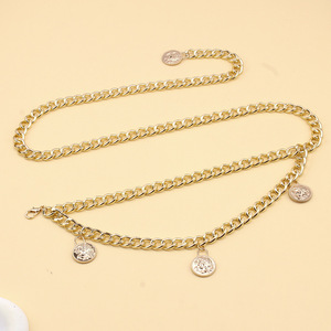 Chaîne de taille pour femme en alliage de zinc, style hip-hop, à boucles multiples, pour usage quotidien, chaîne de corps tendance - Product Image 2