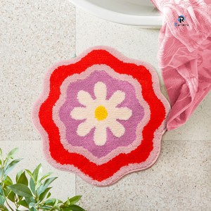 <span class=keywords><strong>Tapis</strong></span> <span class=keywords><strong>de</strong></span> <span class=keywords><strong>bain</strong></span> <span class=keywords><strong>en</strong></span> microfibre, <span class=keywords><strong>tapis</strong></span> <span class=keywords><strong>de</strong></span> salle <span class=keywords><strong>de</strong></span> <span class=keywords><strong>bain</strong></span> rond, <span class=keywords><strong>tapis</strong></span> <span class=keywords><strong>de</strong></span> <span class=keywords><strong>bain</strong></span> à séchage rapide, antidérapant, motif fleur <span class=keywords><strong>arc</strong></span>-<span class=keywords><strong>en</strong></span>-<span class=keywords><strong>ciel</strong></span>, 60x60cm - Product Image 2