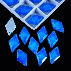 Strass en verre OLeeya Directsale, couleur néon, forme losange, pierres décoratives pour maillots de bain, cristaux pour justaucorps et robes de danse - Product Image 4