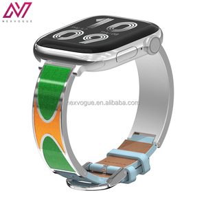 <span class=keywords><strong>Bracelet</strong></span> pour montre série 10, design pop art de luxe tendance 2025, en acier inoxydable respirant et confortable pour femmes - Product Image 1