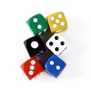 Handmade <strong>Polyhedral</strong> Resin <strong>Dice</strong> 16Mm D6 Custom Logo Table Games for Board Games Rpg Dungeons &amp; Dragons - Product Image 3