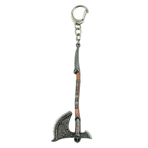 2024 juegos de moda <span class=keywords><strong>God</strong></span> <span class=keywords><strong>Of</strong></span> <span class=keywords><strong>War</strong></span> Kratos Shield Ice Axe llavero coche colgante llaveros para hombres fiesta regalo llaveros - Product Image 1