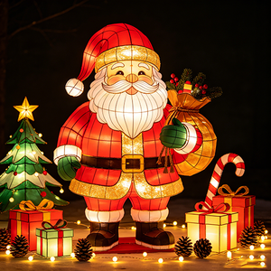 Linterna Navideña <span class=keywords><strong>de</strong></span> Santa Claus Grande Personalizada, LED, Impermeable, para Exteriores - Product Image 1