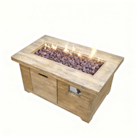 Table de feu de jardin, chauffage extérieur, foyer extérieur au gaz 50000 BTU