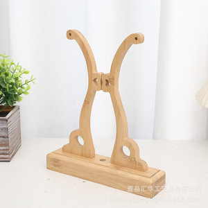 In stock: solid wood <b>fan</b> <b>stand</b>, simple round <b>fan</b> bracket base, wooden Chinese style <b>fan</b> holder, folding <b>fan</b> <b>stand</b>, classic - Product Image 3