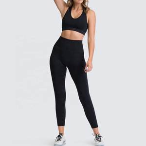 Reggiseno sportivo da donna e Leggings Fitness senza soluzione di continuità all'ingrosso abbigliamento da palestra set di Activewear per allenamento Yoga - Product Image 6