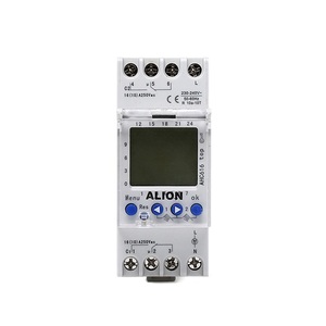 ALION AHC616 DIN 导轨 LCD 2 通道年度数字定时器，时间开关制造商