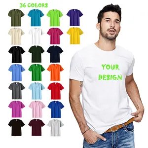 100% Baumwolle 180gsm T-Shirts Männer Hochwertige Mode Günstige Großhandel Custom Logo Blank T-Shirt