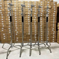 Statif Lampu Fotografi Profesional 3.3m, Heavy Duty, Stainless Steel, dengan Lengan Magic Leg, Crossbar, Grip Head, dan Tripod