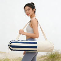 Tas Yoga Wanita ZHYD yang Dipersonalisasi, Tas Kanvas dengan Tali Bahu untuk Pilates, Perjalanan, Kantor, Pantai & Kebugaran