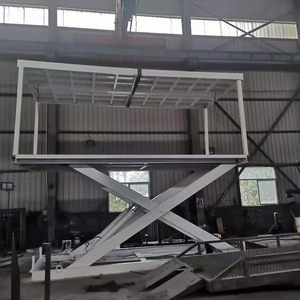 Altura ajustável Plataformas duplas Estrutura reforçada <span class=keywords><strong>Double</strong></span>-Deck Scissor Elevador hidráulico articulado Elevador 3000kg Carga do carro - Product Image 4