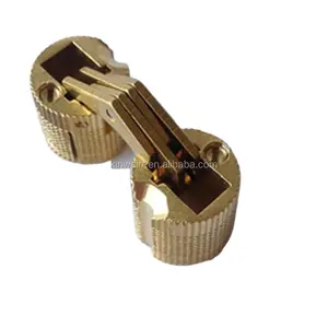 180 Degree Mini Concealed Brass Folding Hinge For Furniture Hardware