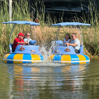 Moteurs marins QIQU de qualité commerciale à couple élevé avec pistolets à eau pour adultes, bateaux tamponneurs aquatiques motorisés