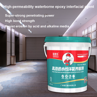 Agent d'interface époxy à base d'eau pour renforcer les surfaces neuves et anciennes, liquide de base écologique et durable pour la réparation des toitures, haute résistance
