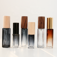Fond épais Vintage 10ml Mini rond carré clair bouteilles de parfum rechargeables 10ml échantillon de qualité verre parfum décants 10ml