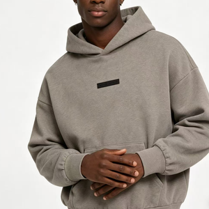 Sudadera con capucha de invierno para hombre, talla grande, estilo urbano, personalizada, con patchwork, gruesa, cálida, tipo jersey, oversize - Product Image 3