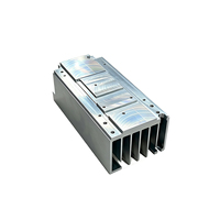 Dissipateur thermique en aluminium extrudé de forme irrégulière, plateforme d'installation multi-puces, dissipateur thermique pour assemblage électronique haute puissance