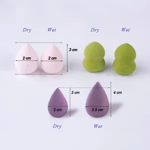 Neues Design Kein Latex Mädchen Beauty Geschenk Mini Mixer 5 Stück Make-up Schwamm Set