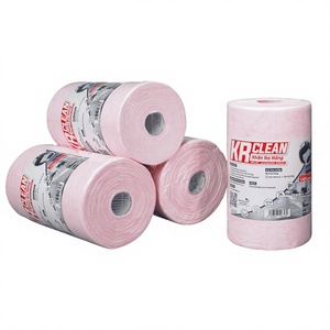 KRCLEAN Paños de Limpieza Desechables Redondos Lisos de Tela No Tejida de Color Rosa para Uso en la Cocina, 1 kg - Product Image 1