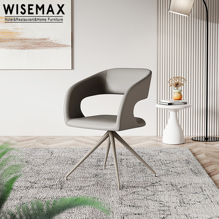 WISEMAX мебель, лидер продаж, современный обеденный стул с подлокотниками, вращающаяся ткань, офисный стул для домашней мебели