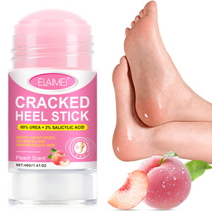 ELAIMEI Baume en Stick pour les Pieds Parfum Pêche, Hydrate en Profondeur, Nourrit, Exfolie, Élimine les Callosités, Crème Réparatrice pour Talons Fissurés - Product Image 1