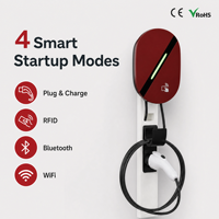 Chargeur EV ultra-rapide 22 kW 32 A triphasé GB/T, norme chinoise, application intelligente, contrôle WiFi BT, borne murale pour véhicules électriques BYD Zeekr NIO