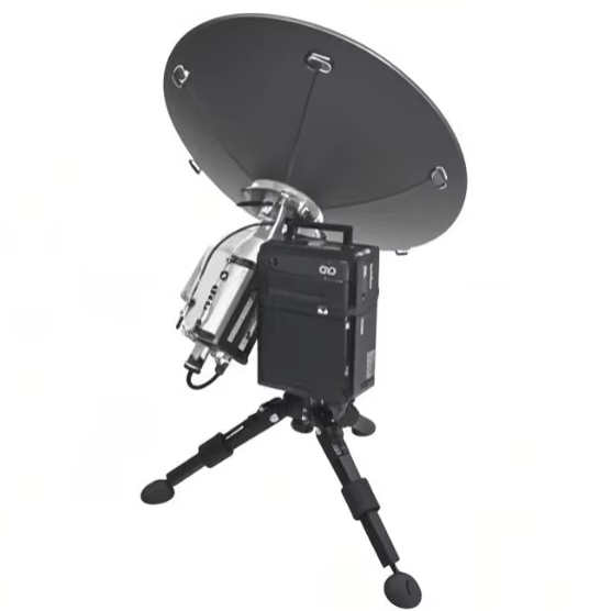 All-in-One 0.8m Ku-Band Auto-Deploy Portable Satellite Terminal with RF Antennas