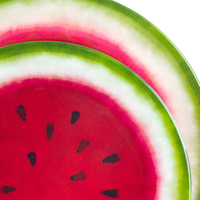 Plateau et assiette à fruits en mélamine de luxe pour l'été, grande taille