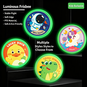 Disques volants de dessin animé GQK en PE, unisexes, pour les âges 5-7 et 8-13 ans, design dinosaure, licorne, lapin, 150g, 20cm - Product Image 2