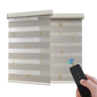 Persianas eléctricas de cebra con WiFi, persianas enrollables con filtrado de luz hechas a medida, ventanas, estilo de diseño francés, persianas inteligentes, Control remoto