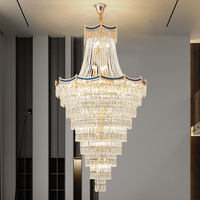 Lustre suspendu LED en cristal K9 doré de luxe DUOMEIJU pour la maison, le bureau et les salles de banquet de villas