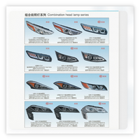Ensemble de phares combinés pour autobus de grande capacité, options LED et halogène pour les autobus Yutong, Kinglong, Higer, Zhongtong